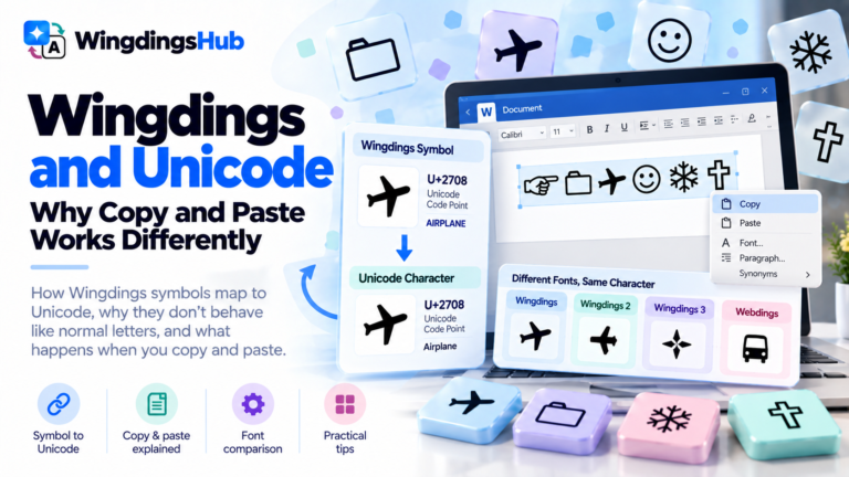 Wingdings Unicode Copy Paste